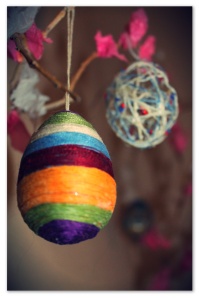 string art eggs